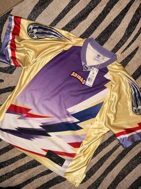 adidas Purple and Gold Team Jersey with Embroidered Logo